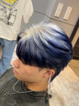 アビールブレ 新潟万代(ABEY LEVRAI) エンドカラー/ホワイトカラー/メンズハイトーン