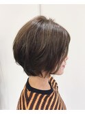【谷】オリーブブラウン＊ショートボブ