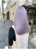 くびれヘアアプリコットオレンジ夏ハイライトカラーレイヤー