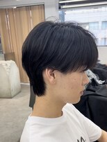 ロンドシエル 横浜(Lond ciel)&nbsp;men'sメンズ髪質改善縮毛矯正ブリーチなしブルーブラック/横浜