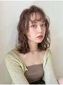 【amoretto_ yu-ka.】ニュアンスパーマ /エアリーベージュ