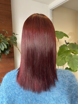 ノッシュ 七隈店(Hair Spa Nosh) 秋レッド