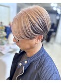 ミルクティーベージュダブルカラーインナーカラーケアブリーチ