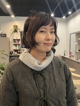 ボブパーマニュアンスパーマくせ毛風パーマ登戸向ヶ丘遊園