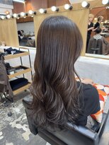チャプター 問屋町(chapter) 透明感ケアカラーオリーブグレージュカラーレイヤーカット韓国