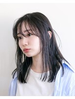 エルレ(Elure) 髪質改善ストレート#ブリーチなしカラー#透明感#ミディアムヘア