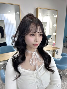 ボタン 熊本(VOTAN) 透ける暗髪/レイヤーカット/顔まわり/韓国ヘア/熊本美容室