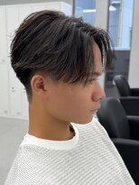 エルマーク 京都駅前(L-MARK) センターパート/フェザーパーマ/カルマパーマ/メンズ/眉毛