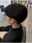 刈り上げセンターパート/波巻きツイストスパイラル/千葉駅