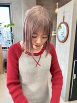 テトヘアー(teto hair)&nbsp;ミニボブ/ミルクティーグレージュ/透明感カラー/韓国ヘア