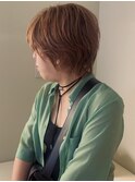 ラフショート×オレンジブラウン