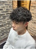 波巻きスパイラルパーマ/メンズパーマ/バーバー/床屋/上野御徒町