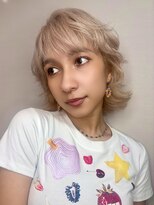 リークフー(Ree cu fuu) 秋カラー秋ショート大人かわいい小顔韓国へア艶感ピンクベージュ