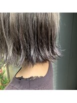 ヘアアンドメイク シークネクスト(HAIR&MAKE SeeK NEXT)&nbsp;【NEXT×門井】ミニボブ×シルバー×パープル