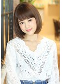 小顔に可愛いセンシュアルショートボブ