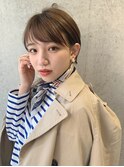 【石田勇士郎】黒髪毛先パーマ横顔美人ショート