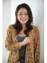 ビラデルソルルート(√r-t)&nbsp;ゆるウェーブ×ロング×透明カラー