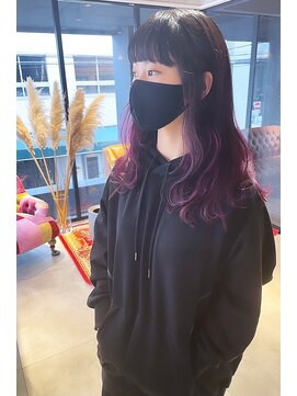 ティル(till) 【till_emi】グラデーションラベンダーとワイドバング