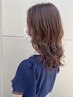 デザインカット＋グレーカラー(白髪染め)＋炭酸ケア ［通常￥10780～］