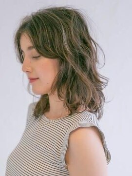 アース 三軒茶屋店(HAIR&MAKE EARTH) 無造作ラフミディ_三軒茶屋_デザインカラー_ハイライト_コテ巻き