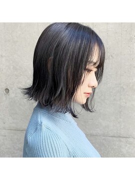 ハル 円山(HARU) 暗めでも透ける × ダークアッシュ × 肩ハネボブ