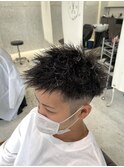 【倉敷】【岡山】短髪メンズショート×ツイストパーマ