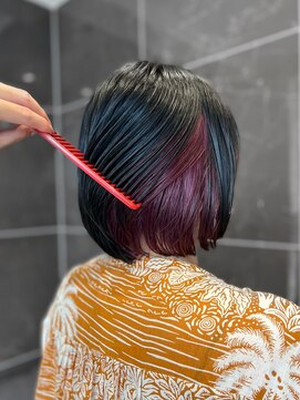 アヤナ バイ アヤラ(ayana by ayala) 黒ボブ×カシスピンク　/片岡タイガー