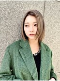 インナーグレージュ/マチルダボブ/前髪/ピンクベージュ/錦糸町