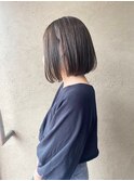 30代40代50代白髪ぼかしハイライトボブ