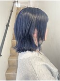 ブルベ冬カラー！ブルーとレイヤーボブ★秋山