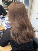 〇ブリーチなしミルクティーベージュ 透明感カラー
