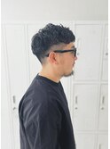 メンズグラデショートしっかりパーマ