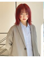 ディーカヘアー(Di KA HAIR) カシスレッド/ミディアムレイヤー/TAKUMI