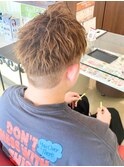 メンズカラー×ベージュ