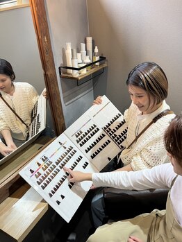 クレーネン(Kroenen)の写真/《全席半個室》1人のstylistがカウンセリングからお仕上げまで、完全プライベートな空間で施術をご担当◎