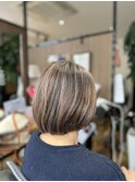 白髪ぼかしハイライト
