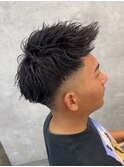 スペインカール/スパイキーショート/ブルーブラック/瀬田