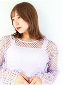 モテ髪くびれミディ/くびレイヤー/透明感オリーブ