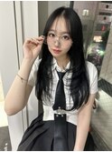 韓国レイヤーカット ブリーチなし 暗髪 SAYAKA