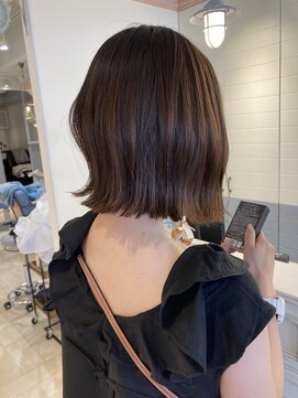 シェノン 赤羽店(CHAINON) グレージュブラウンくびれボブ髪質改善ストレート赤羽美容室