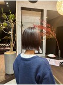 ショコラカラーボブ/30代/40代/50代