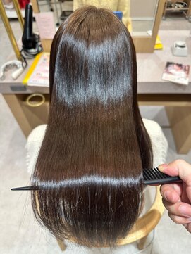 ココアベージュ髪質改善縮毛矯正12.6