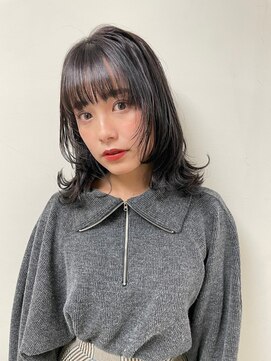 前髪/アンブレラカラー/こなれミディ/髪質改善/イメチェン