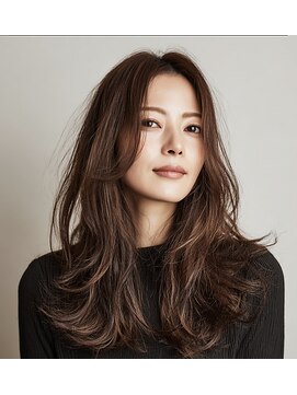 フラッグ(flag) 髪質改善トステアカラー×やわらかオリーブブラウン