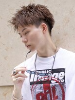 エイド 本店(aid)&nbsp;メンズ束感ショートアップバング刈り上げツーブロックビジネス