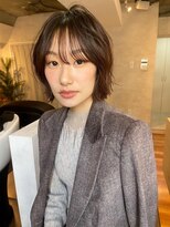 サンルーム(SUN room) 大人可愛いココアブラウンレイヤーボブミディアム20代大人可愛い