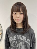 ラミエバイメルト 下北沢(lamie by melt) レイヤーカット オリーブベージュ 透明感カラー 下北沢 20代30代