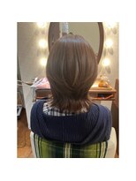 エルサフィロ キタハマ(el zafiro kitahama)&nbsp;30×40×50代×ショートウルフ×ライラックカラー×ツヤ感UP