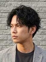 ルシード スタイル リコット(Lucido Style Ricotto)&nbsp;ワイルド緩めツイストスパイラルパーマ無造作清潔感マッシュ眉毛