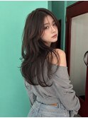 ワンホンハイレイヤーカット　韓国ヘア